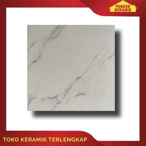 Keramik Lantai Accura Motif Marble Carrara 40x40 Laurent Grey Kw P