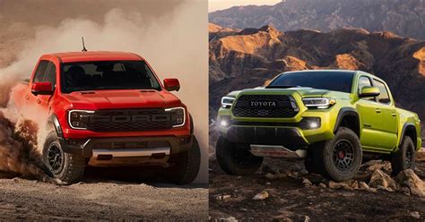 Super Pickups Toyota Tacoma Trd Pro Vs Ford Ranger Raptor