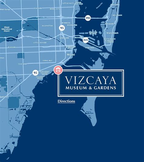 Vizcaya Gardens Map