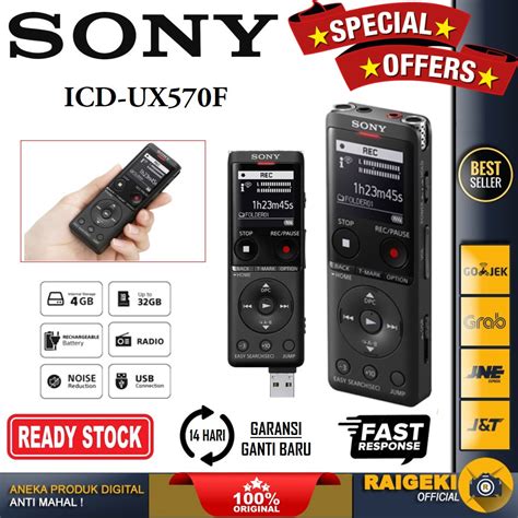 Jual Sony Icd Ux F Voice Recorder Perekam Suara Original Bonus