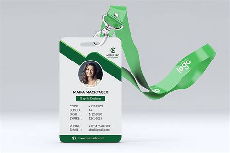 Free Id Card Design Mockup Mockup World Hq