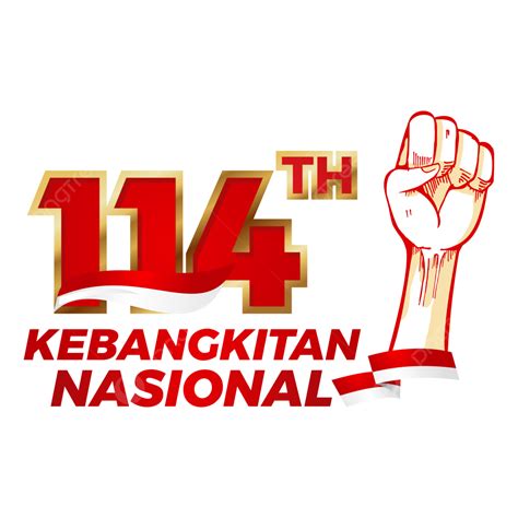 Lettering Testo Di Selamat Hari Kebangkitan Nasional Ke Hari