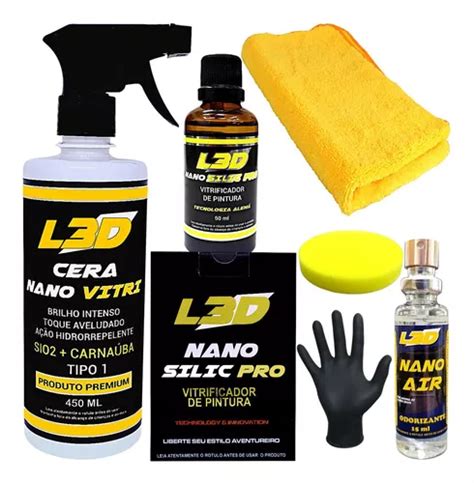 Vitrificador Automotivo Cera Automotiva L3d E Aromatizador