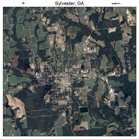 Aerial Photography Map of Sylvester, GA Georgia