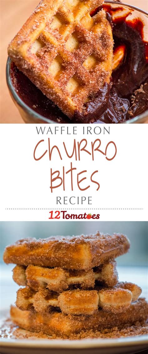 Churro Waffle Bites With Mexican Chocolate Dipping Sauce Recipe