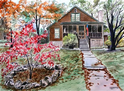 Watercolor Paintings - Art by Derek McCrea: Watercolor House Paintings