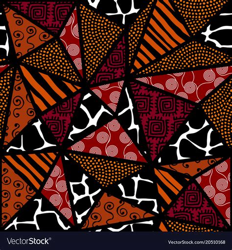 Ethnic Seamless Pattern In African Style Vector Image