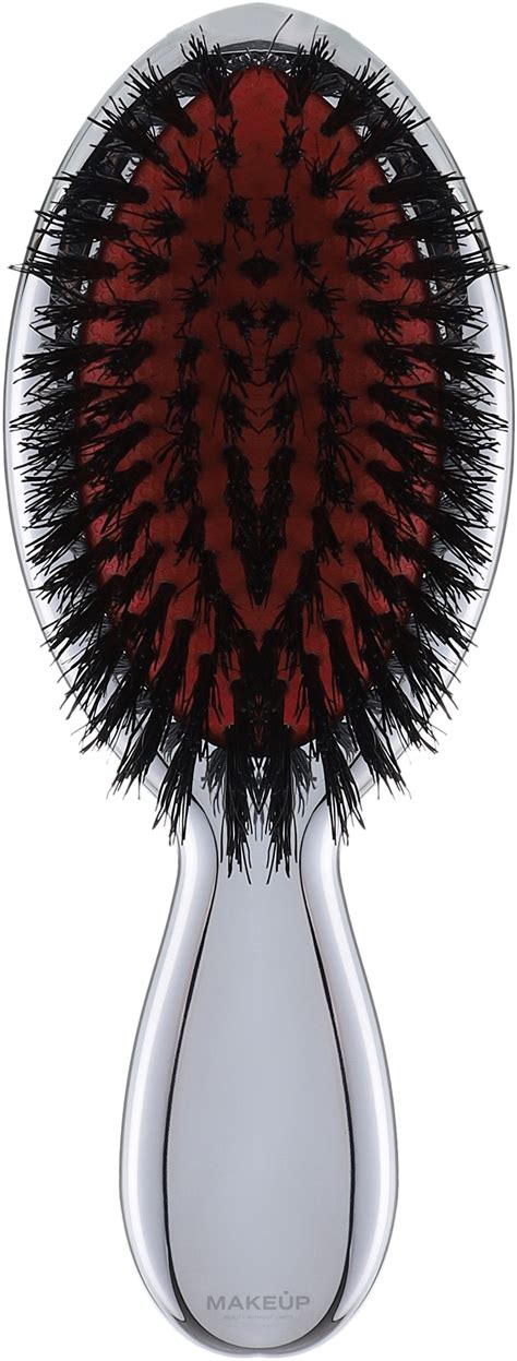 Janeke Chromium Hair Brush Hair Brush 14x5 5x3 5 Cm Chrome Makeup Ie