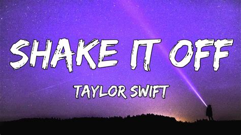 Shake It Off Taylor Swift Lyrics