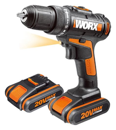 Worx Maxlithium Cordless Drill Driver With V Batteries