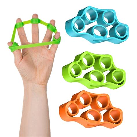 Finger Resistance Bands Finger Hand Grip Muscle Power Training Elastic ...