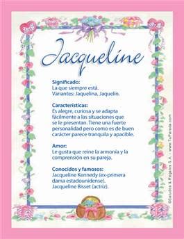 Que Significa Jacqueline Seg N La Biblia Curiosodatos