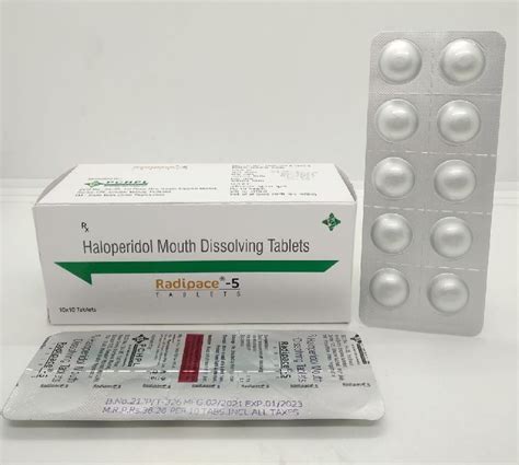 Haloperidol Mg Md Tablets For Clinical Hospital Packaging Size