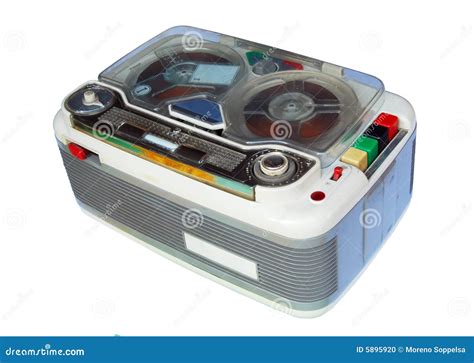 Retro, old tape-recorder stock photo. Image of electronics - 5895920