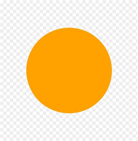 An Orange Circle On A White Background With No Background Hd Png Clipart