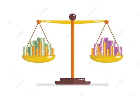Comparison Between Two Currency On Balance Scale Concept Cash Bank
