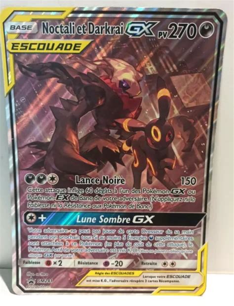 Carte Pok Mon Jumbo Noctali Et Darkrai Gx Promo Sm Soleil Lune