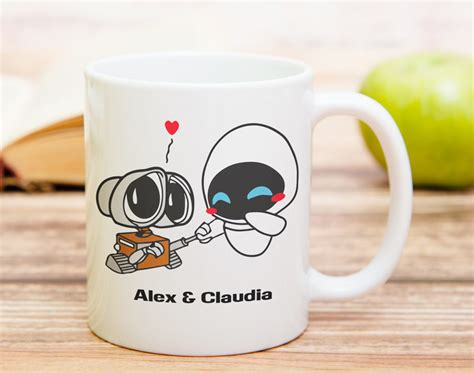 Tasse Personnalis E Wall E Amoureux Madeingift