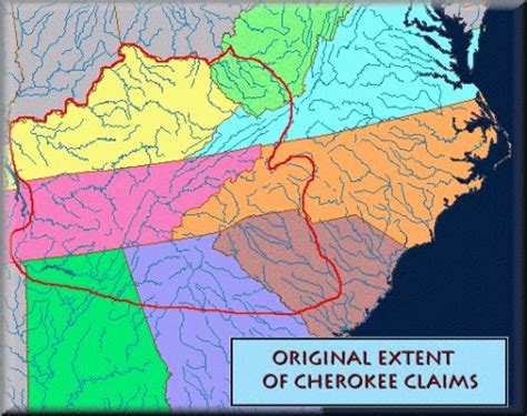 History of the Cherokee -- Cherokee Maps