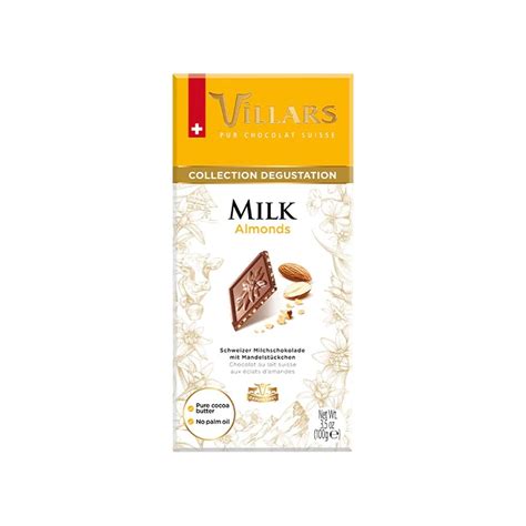 Villars Milk Chocolate Bar (Almonds) Price - Buy Online at Best Price ...