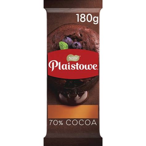 Buy Nestle Plaistowe 70 Cocoa Baking Chocolate Block 180g Online Worldwide Delivery