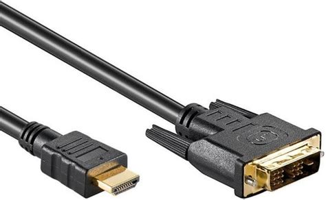 Powteq Dvi D Naar Hdmi En Andersom Meter Gold Plated Dvi D