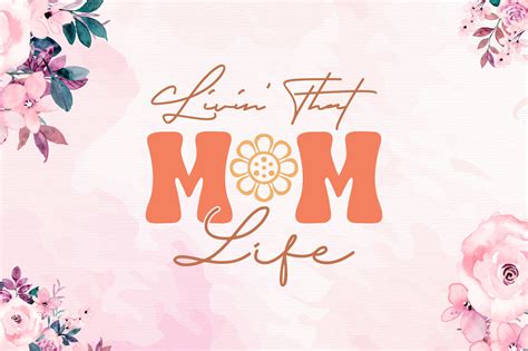 Livin That Mom Life Svg Design Graphic By Rad Graphic Creative Fabrica