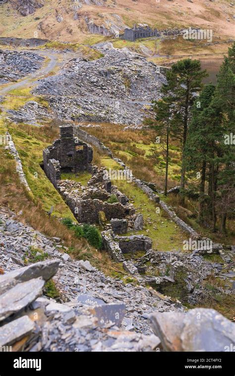 Cwmorthin Quarry A Disused Quarry At Tanygrisiau Vale Of Ffestiniog