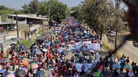 Marcha paro y plantón de la sección 22 del SNTE CNTE en el marco del