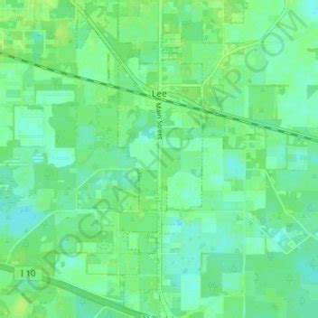 Lee topographic map, elevation, terrain