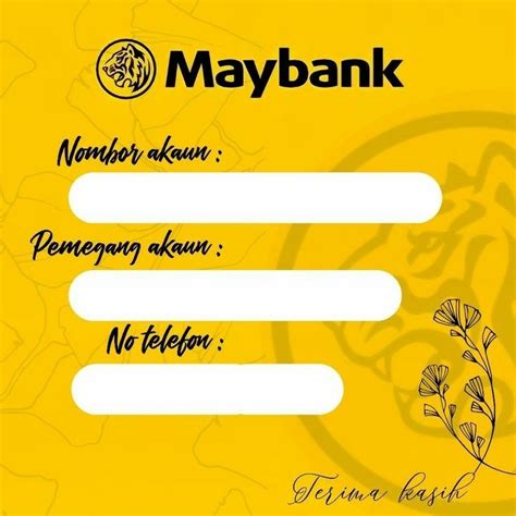 Akaun Bank Cimb Design Template Maybank Cute Koleksi Template Akaun