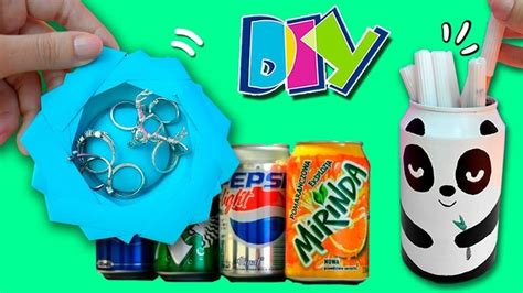 3 DIY Con Latas De REFRESCO IDEAS Originales Para RECICLAR Latas De