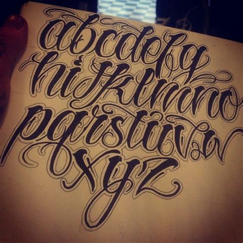 Pin By Олег КОКОН On Chicano Tattoo Fonts And Art Lettering Styles Alphabet Tattoo