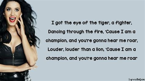 Katy Perry Roar Lyrics Youtube