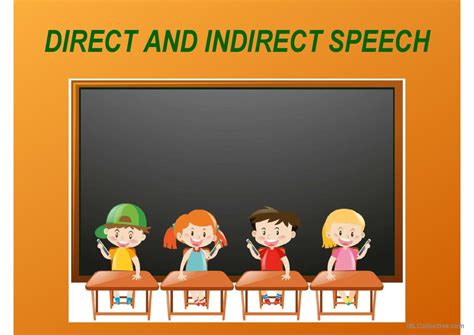 Direct And Indirect Speech Gener English Esl Powerpoints