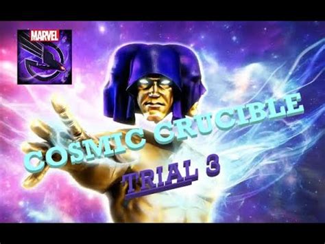 Marvel Strike Force Cosmic Crucible Trial Youtube