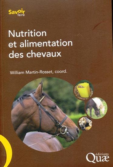 Nutrition Et Alimentation Des Chevaux Editions Quae Librairie