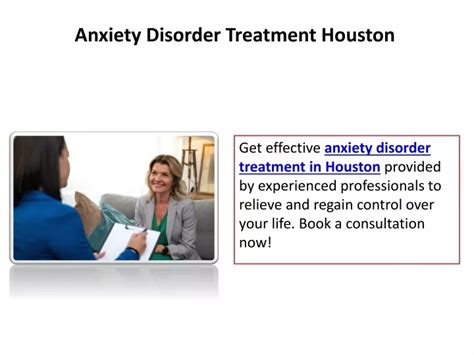 PPT - Anxiety Disorder Treatment Houston PowerPoint Presentation, free download - ID:12309075