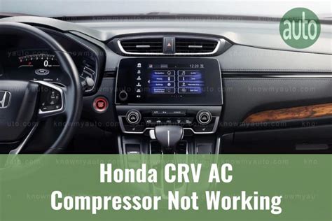 How To Replace Air Conditioner Compressor Honda Crv Honda Cr