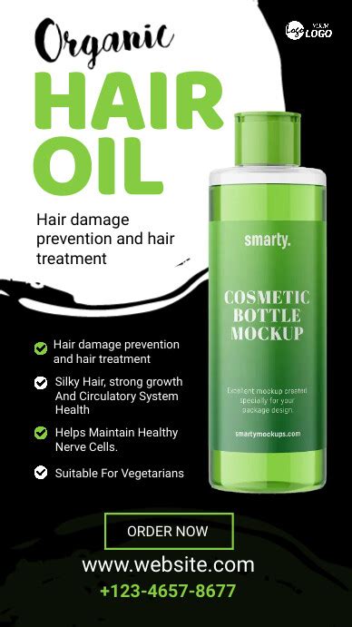 Hair Oil Banner Ad Template Postermywall