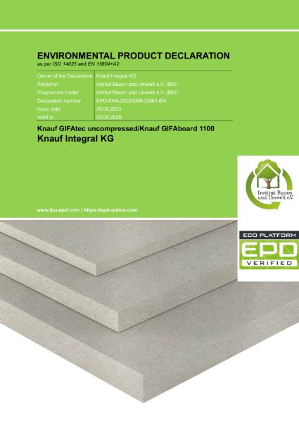 Knauf Hugo Dry Screed Panel Epd Access Floors Distribution Nbs