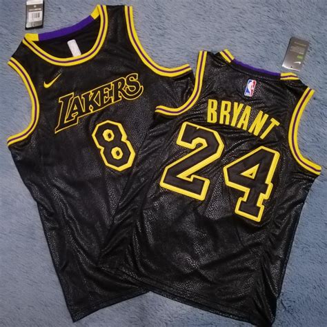 Nba Jersey Los Angeles Lakers Kobe Bryant Front 8 Back 24 Size L Men