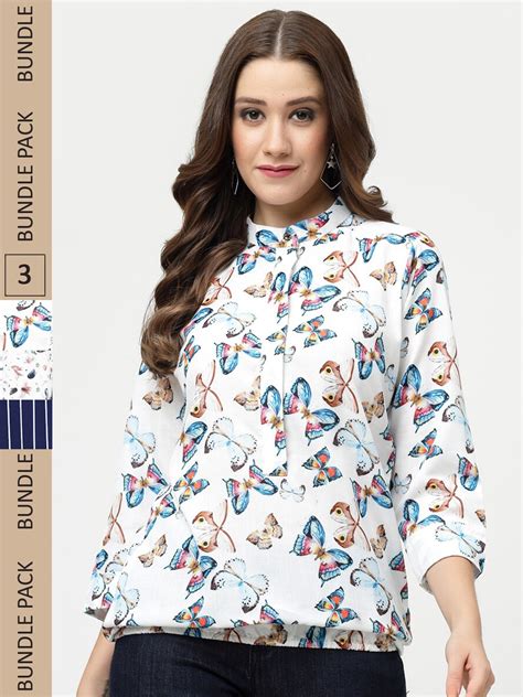 Buy MISS AYSE Pack Of 3 Floral Print Top Tops For Women 21754656 Myntra