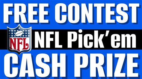 Free Nfl Picks Contest With Cash Prizes Predict The Winning Pick And