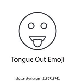 Tongue Out Emoji Vector Outline Icon Stock Vector (Royalty Free) 2193919741 | Shutterstock