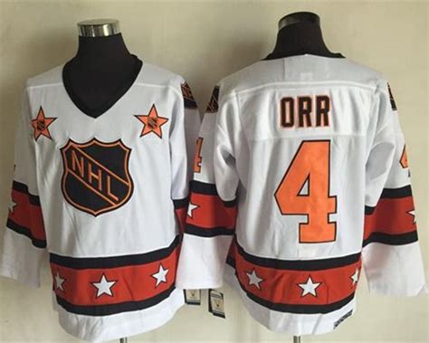 Nhl All Star Bobby Orr White Ccm Throwback Stitched Vintage