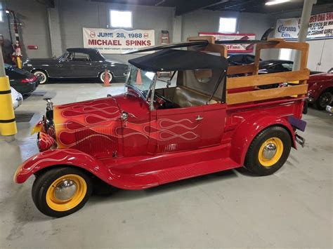 Ford Model A Truck Pickup Red Hot Rod Restomod For Sale Photos Technical Specifications