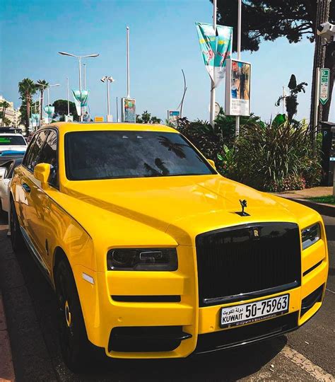 Yellow Rolls Royce Chauffeur