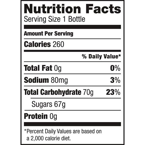 Minute Maid Lemonade Nutrition Facts Label - Nutrition Ftempo