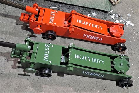 Mild Steel Heavy Vehicle 3 5 Ton Hydraulic Trolley Jack For Heavy Duty